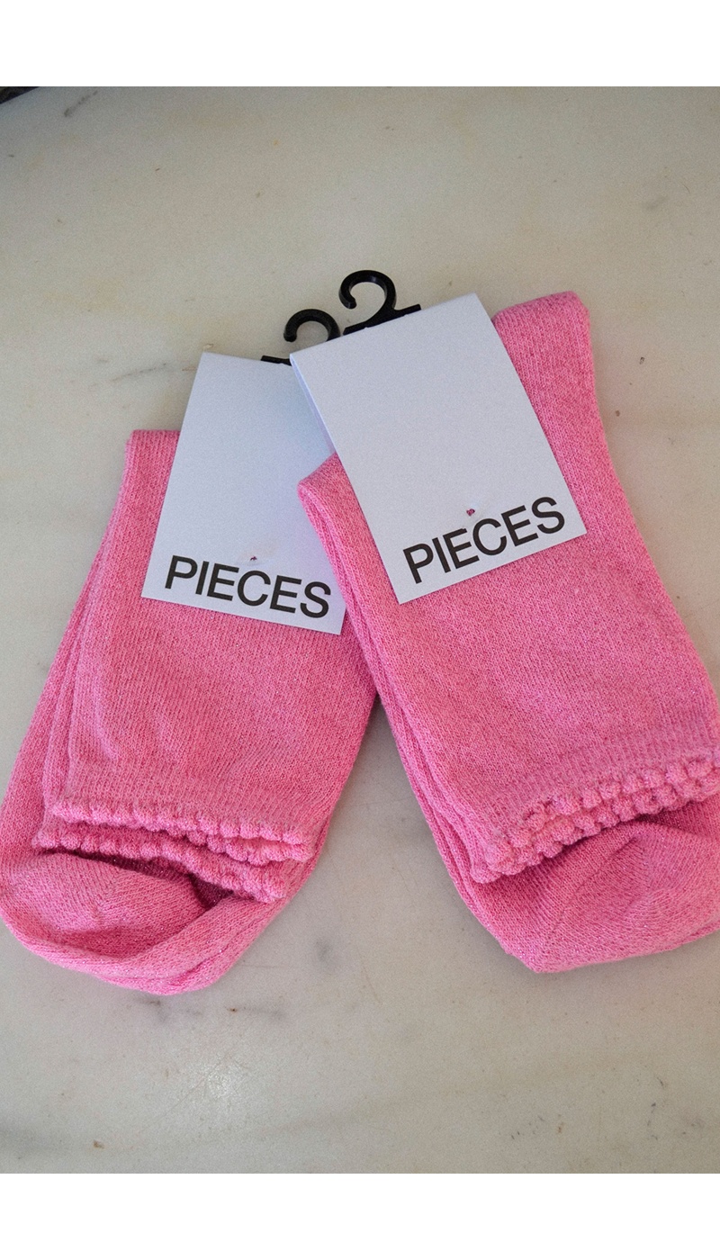 Chaussettes Paillettes Roses SEBBY  - 2