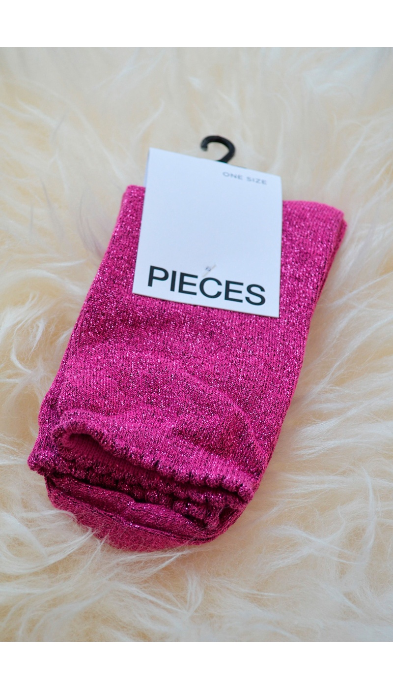 Chaussettes Paillettes Roses SEBBY