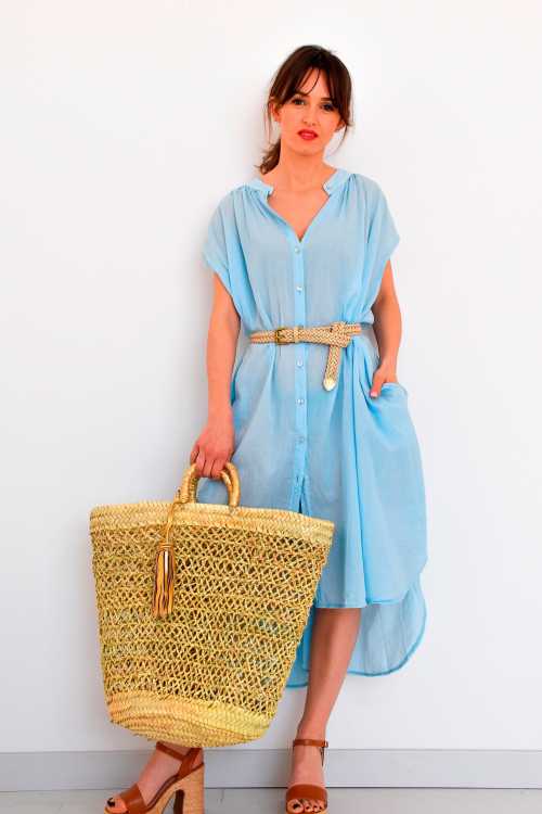 Abito Kimono in cotone Sky LEA  - 1