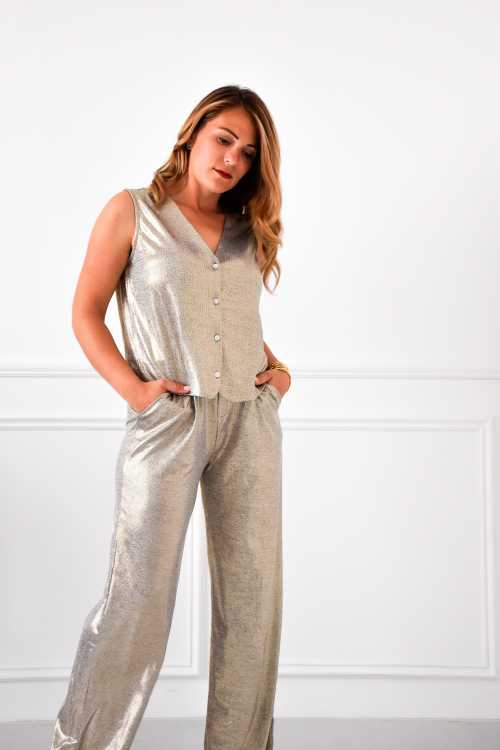 Goldene schillernde Hose AMELIE  - 3
