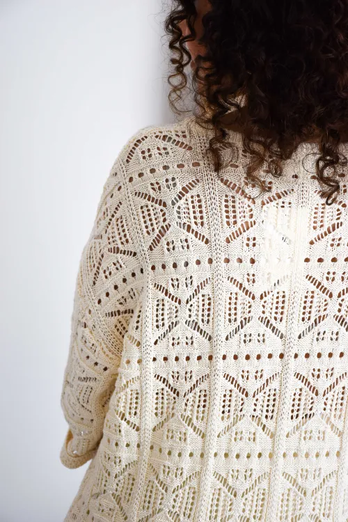 Robe Maille Ecru GINA  - 5