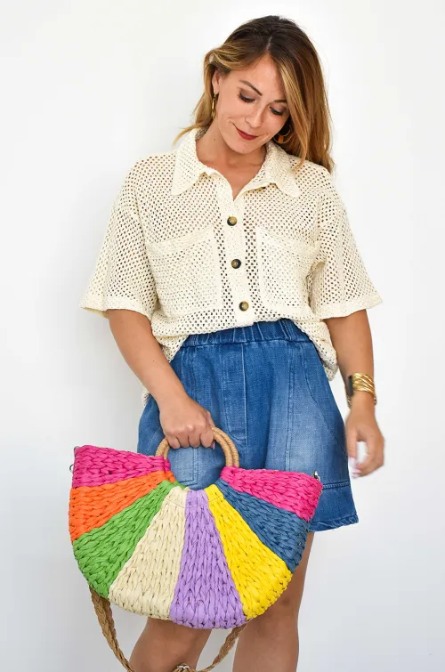 Banditas SLIDELL Ecru Openwork Blouse  - 1