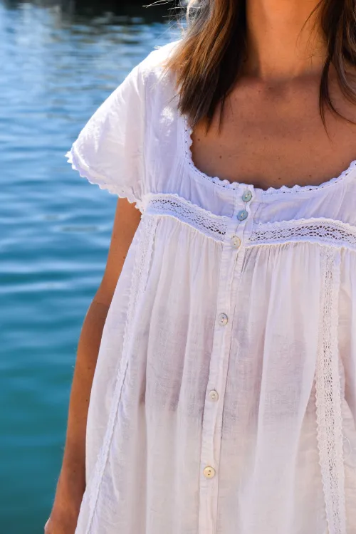 BELL Ecru Embroidered Tunic BANDITAS - 6