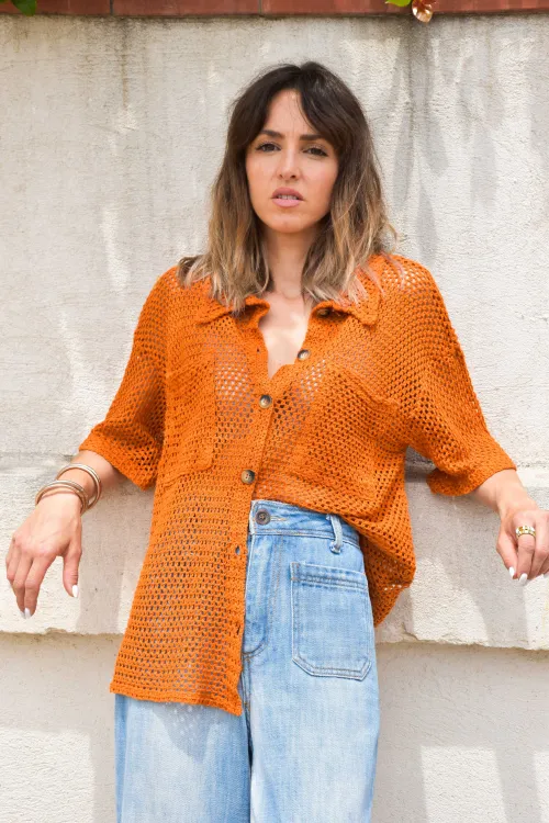 Blusa Calada Rust Banditas SLIDELL BANDITAS - 1
