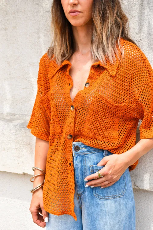 Blusa Calada Rust Banditas SLIDELL BANDITAS - 3
