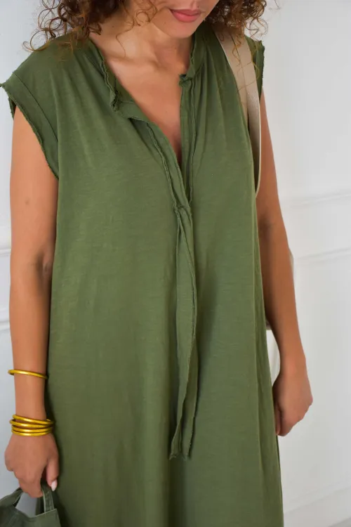 MOSCERIN Banditas Khaki Dress BANDITAS - 4