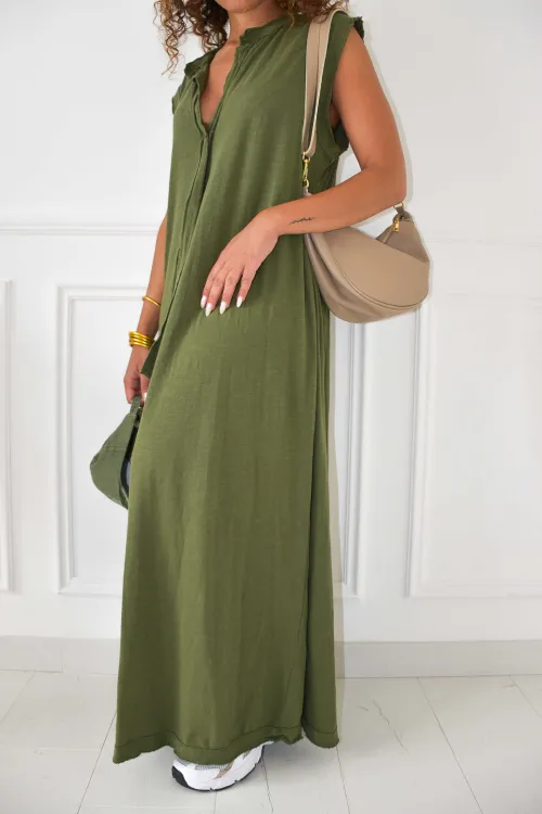 MOSCERIN Banditas Khaki Dress BANDITAS - 5