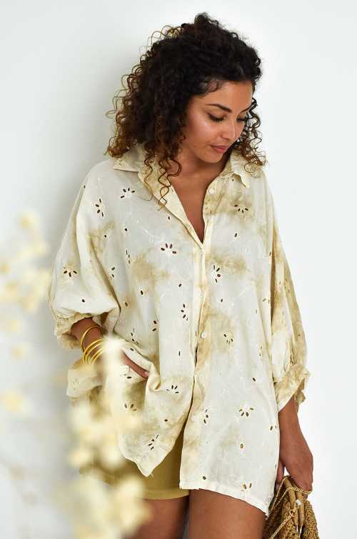 ISIDE Banditas Ecru Embroidered Blouse BANDITAS - 2