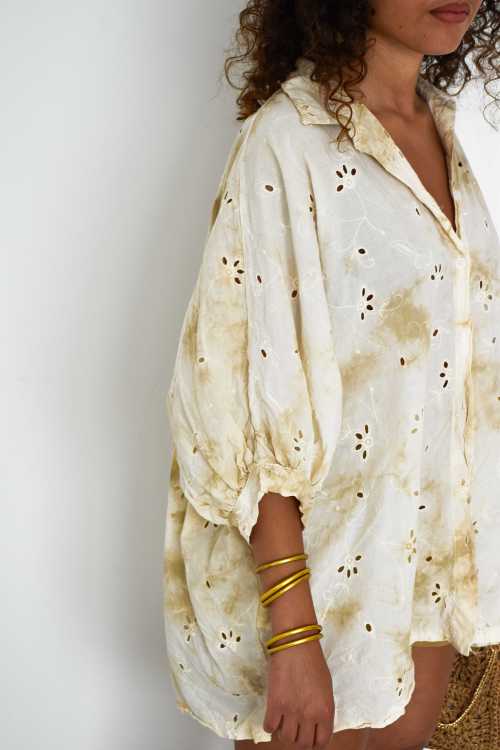 ISIDE Banditas Ecru Embroidered Blouse BANDITAS - 4