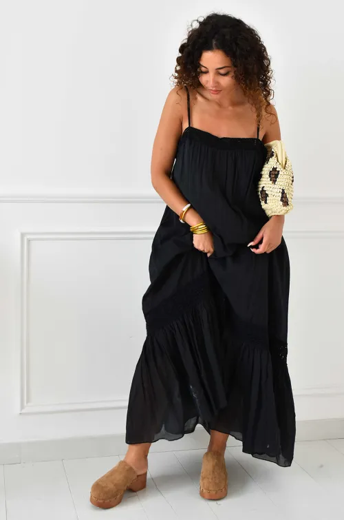 Robe Brodée Noire Banditas SEMOLA BANDITAS - 1