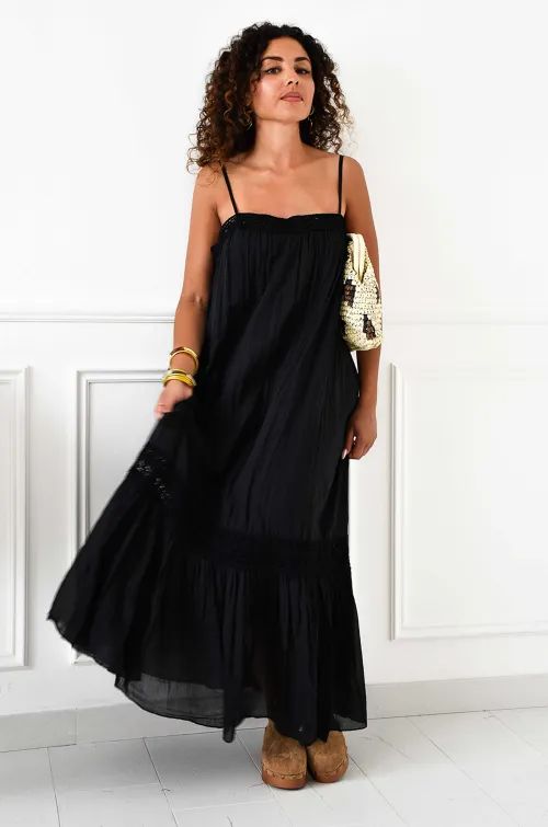 Robe Brodée Noire Banditas SEMOLA BANDITAS - 4