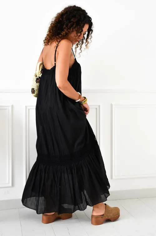 Robe Brodée Noire Banditas SEMOLA BANDITAS - 5