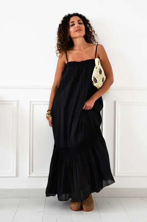 Robe Brodée Noire Banditas SEMOLA BANDITAS - 8