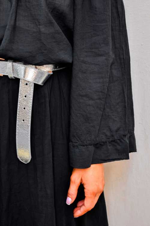 ELENA Iridescent Silver Belt Noho - 2