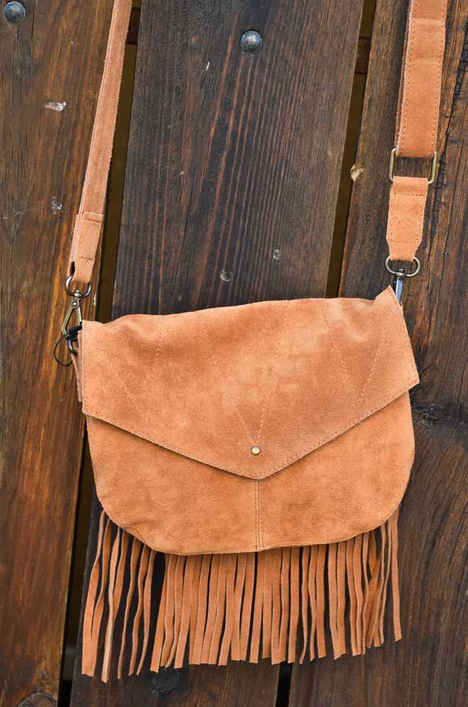 Bolso Flecos Camel LARA Noho - 2
