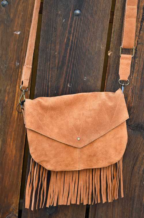 Bolso Flecos Camel LARA Noho - 2
