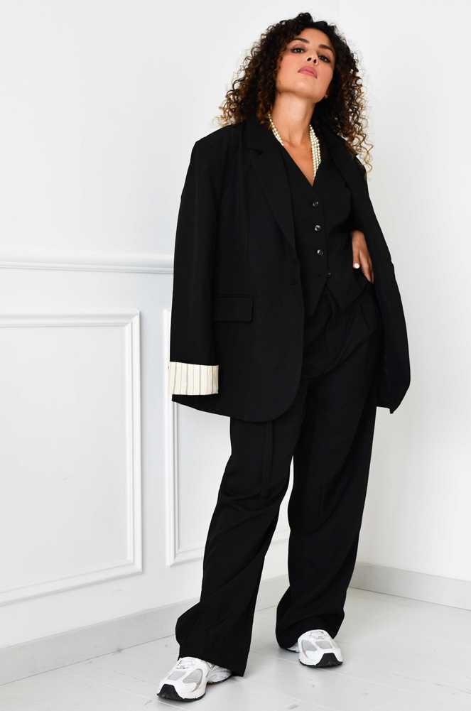Pantalon Tailleur Noir OLIVIA Noho - 3