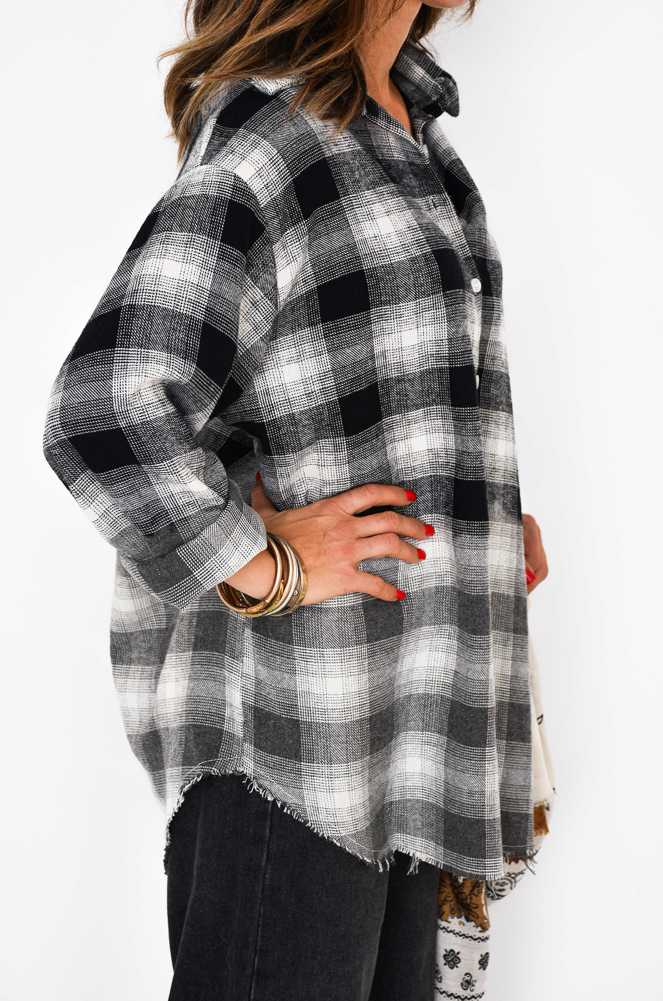 Blusa negra Banditas Carreaux PAPAVERO BANDITAS - 3