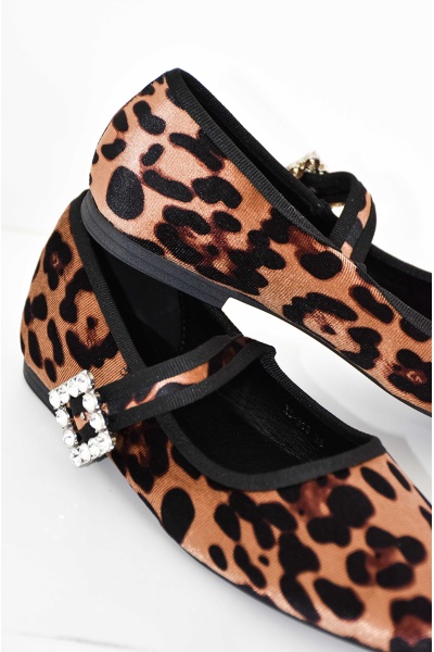 Velvet Leopard Ballerinas NATHA Noho - 1 | SHOES 2