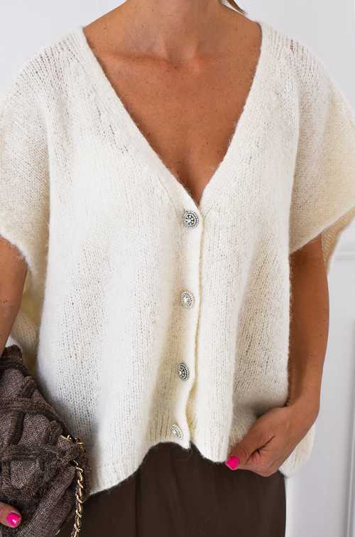Cardigan in maglia ecrù LOLITA Noho - 2