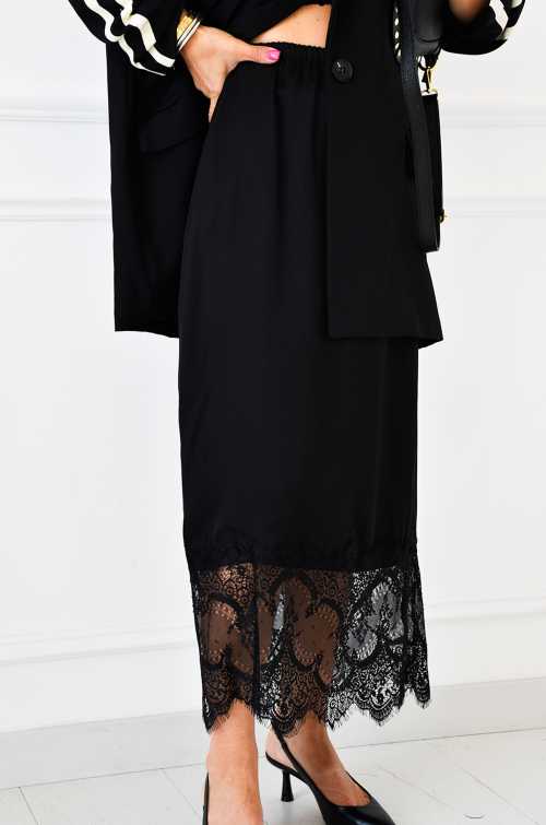 Jupe Dentelle Noire AGATHA Noho - 5
