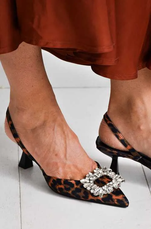 igdandco LEOPAR CAMEL CHAUSSURES TALONS FEMME Noho - 2