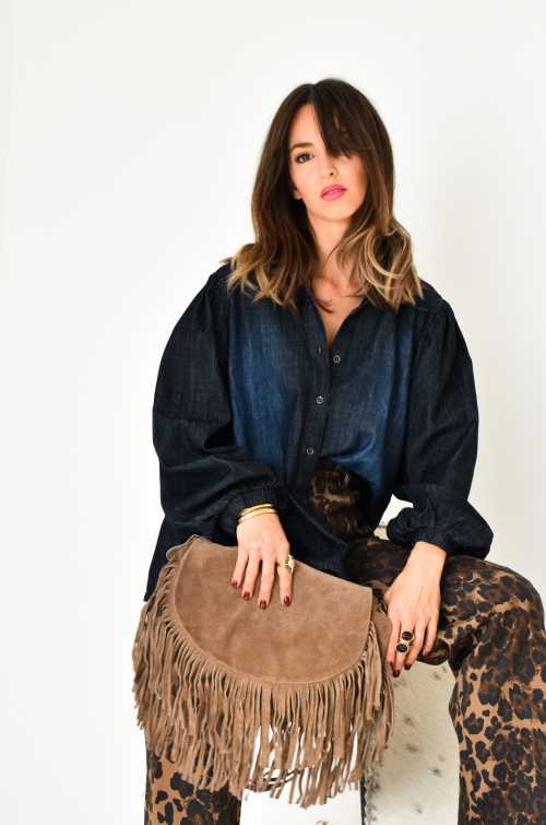 banditas JEANS BL/NOI CHEMISIER BANDITAS - 1