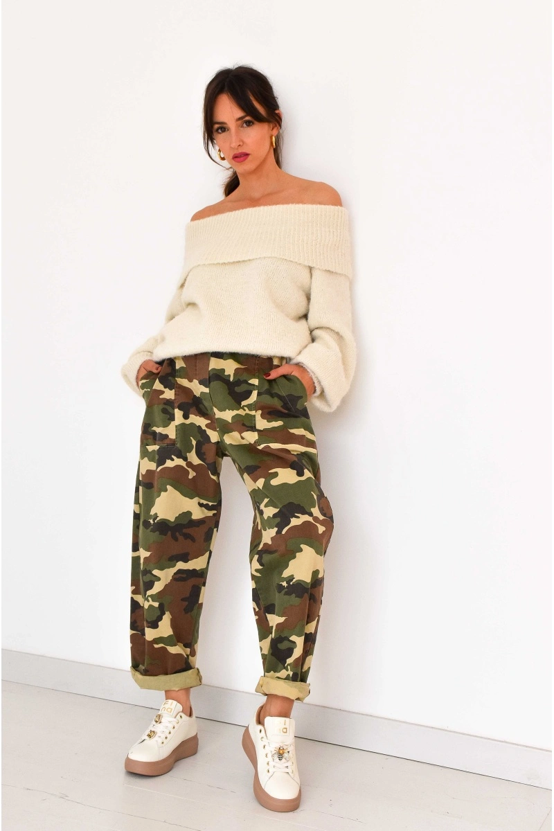 banditas CAMOUF KAKI PANTALON FEMME BANDITAS - 1