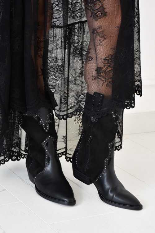 chloe et lucas CLOUT NOIR BOTTES FEMME Noho - 1