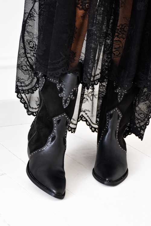 chloe et lucas CLOUT NOIR BOTTES FEMME Noho - 3