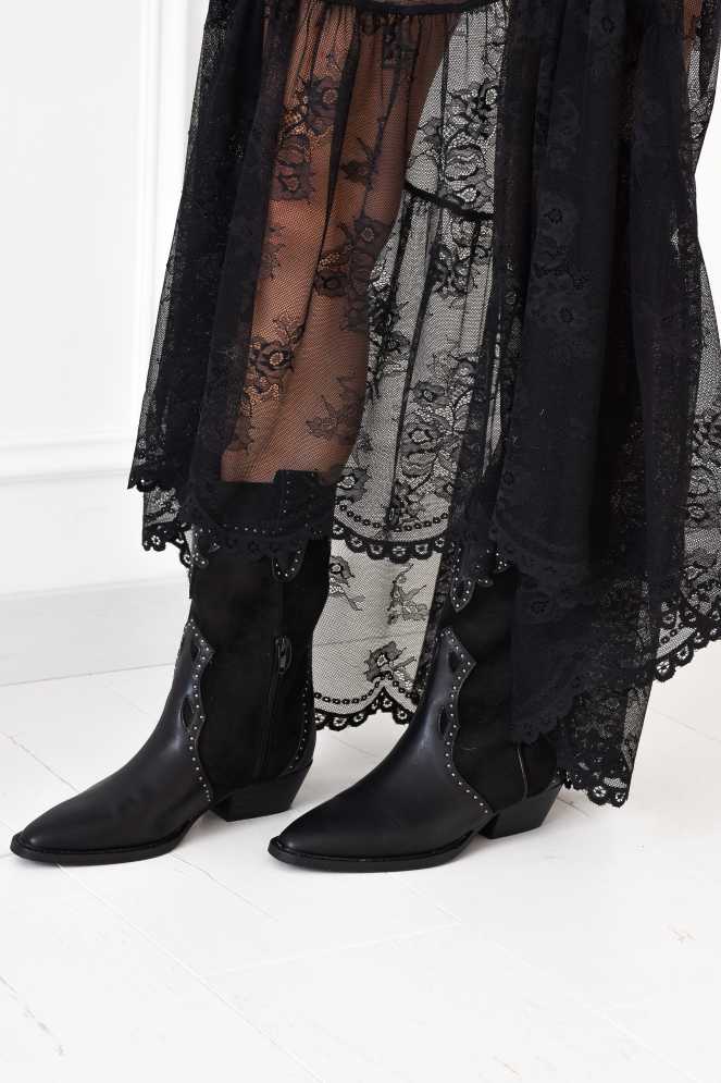 chloe et lucas CLOUT NOIR BOTTES FEMME Noho - 4