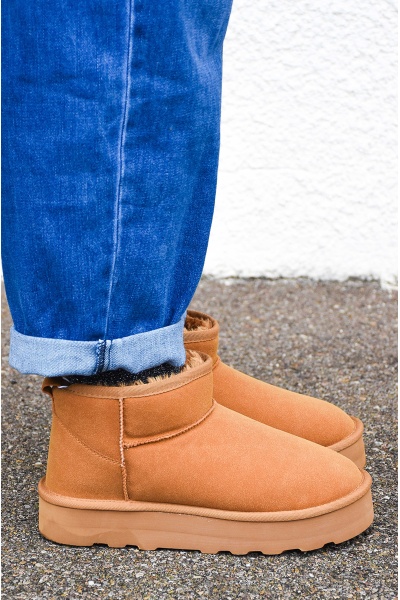 Bottines Plateforme Camel LINA ONLY - 1 | CHAUSSURES 2