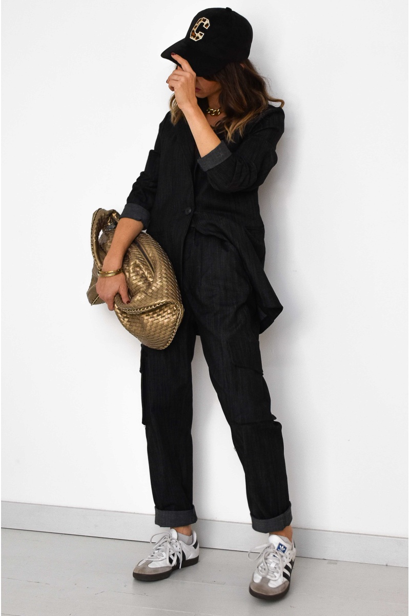 Veste Denim Noire STELLA Noho - 1 2