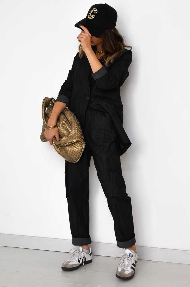 minth srl DENIM NOIR VESTES FEMME Noho - 2