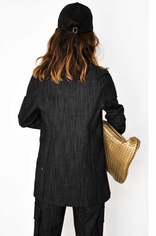 minth srl DENIM NOIR VESTES FEMME Noho - 3