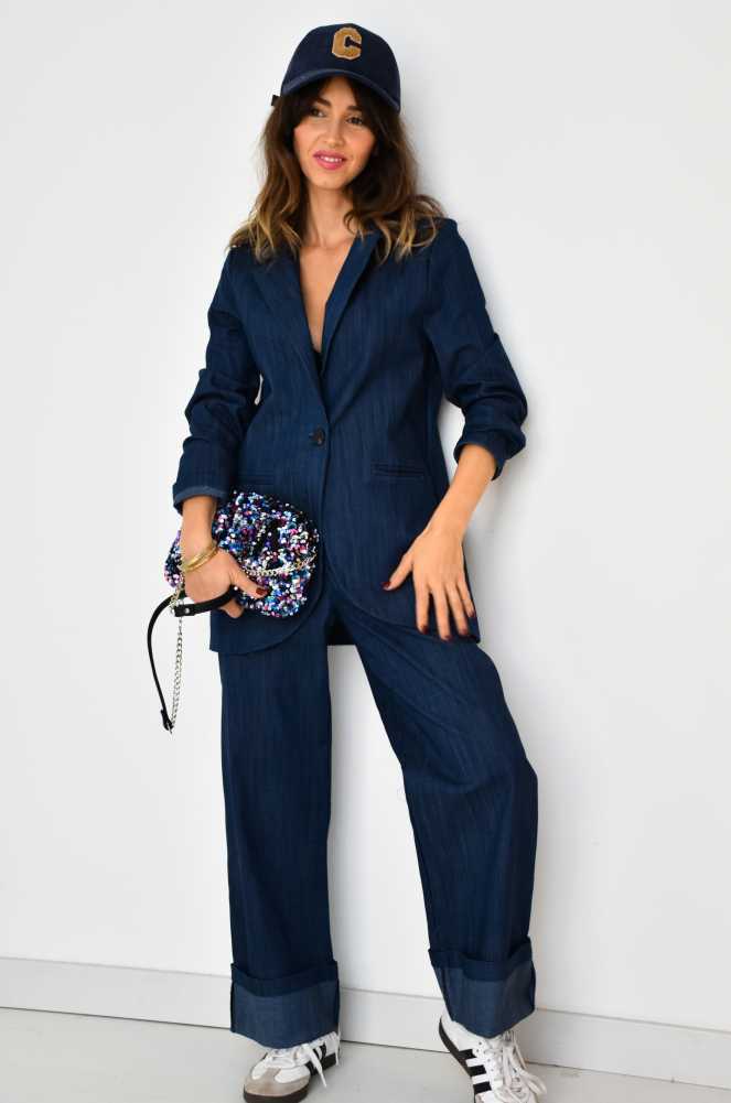 minth srl DENIM BLEU VESTES FEMME Noho - 2