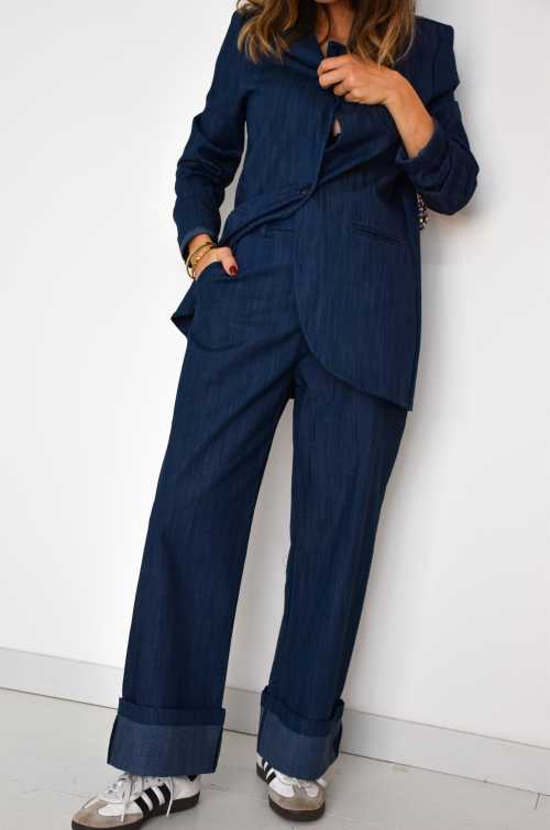 minth srl DENIM BLEU VESTES FEMME Noho - 4