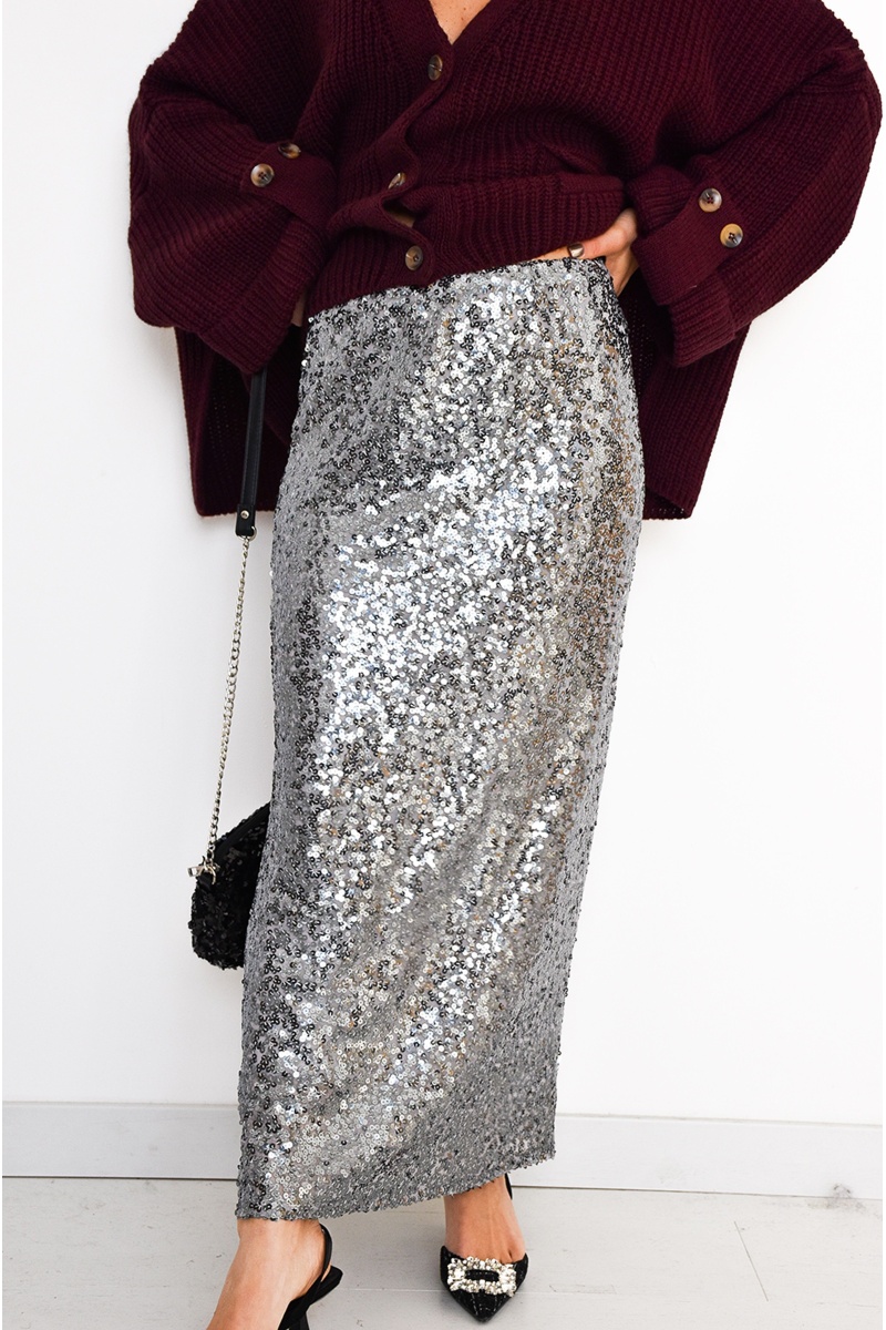 by insta SEQUIN ARGENT JUPES FEMME Noho - 1