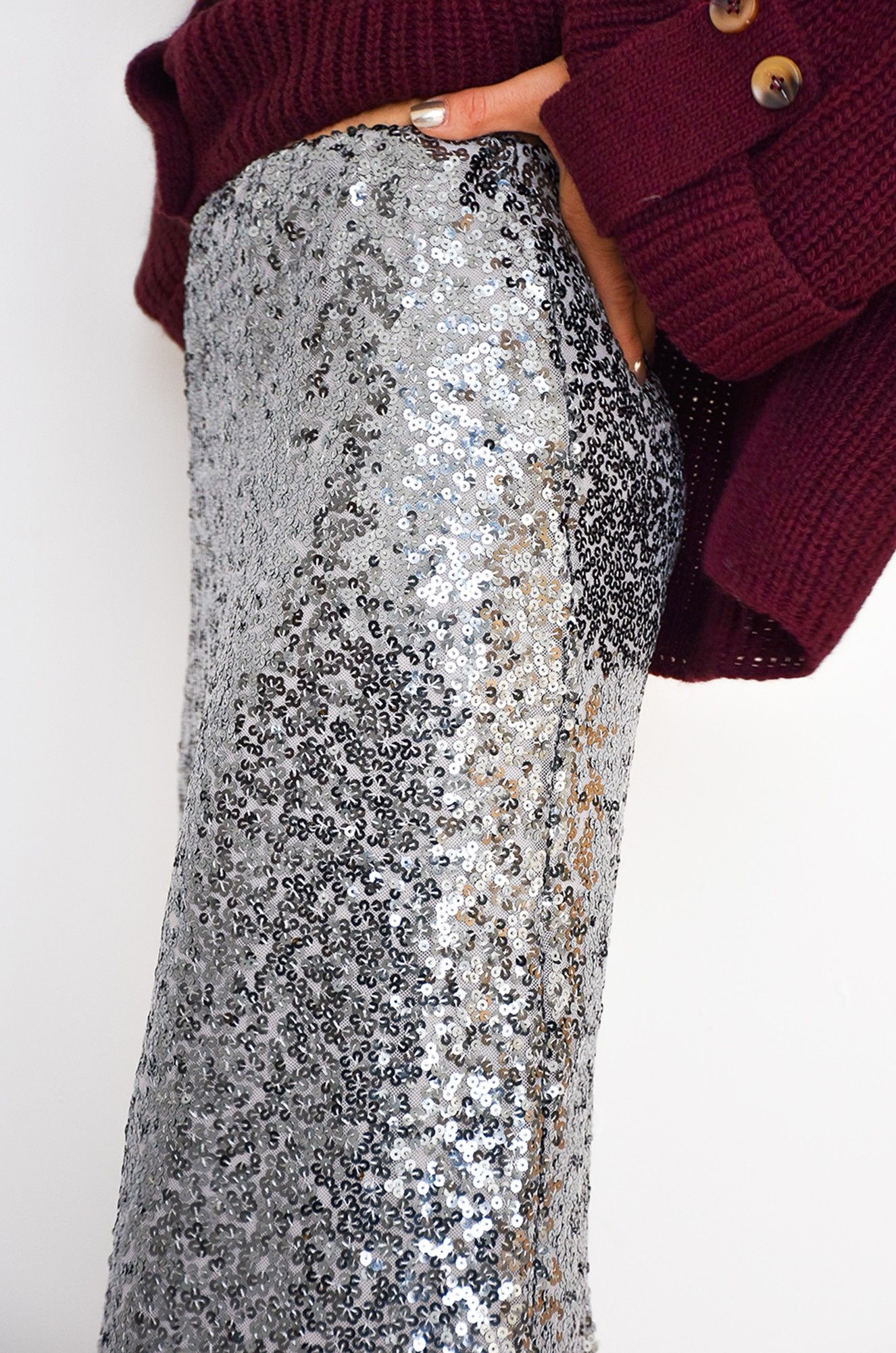 by insta SEQUIN ARGENT JUPES FEMME Noho - 3