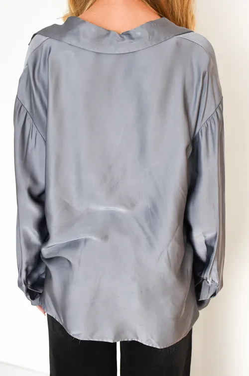 moda i di sun jinguang SATINE GRIS CHEMISIER