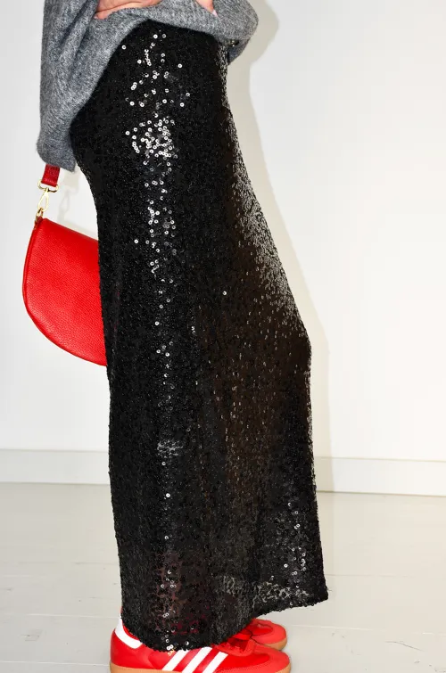 by insta SEQUIN NOIR JUPES FEMME