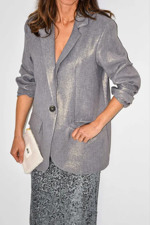 banditas PAILLE GRIS VESTES FEMME