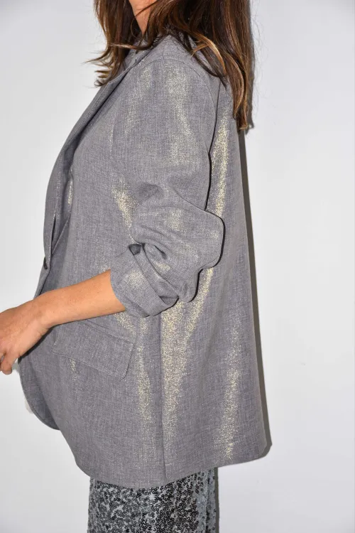 banditas PAILLE GRIS VESTES FEMME