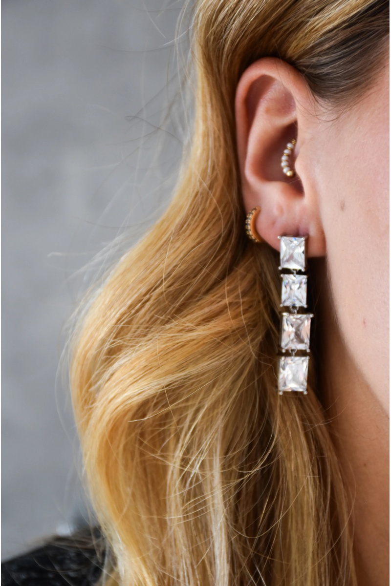 Boucles d'Oreilles Strass SIRIUS