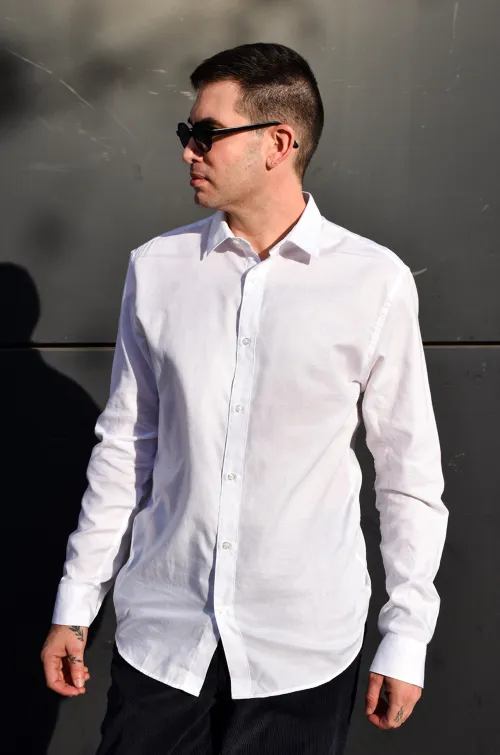 JACKandJONES POLYES WHITE CHEMISES ML