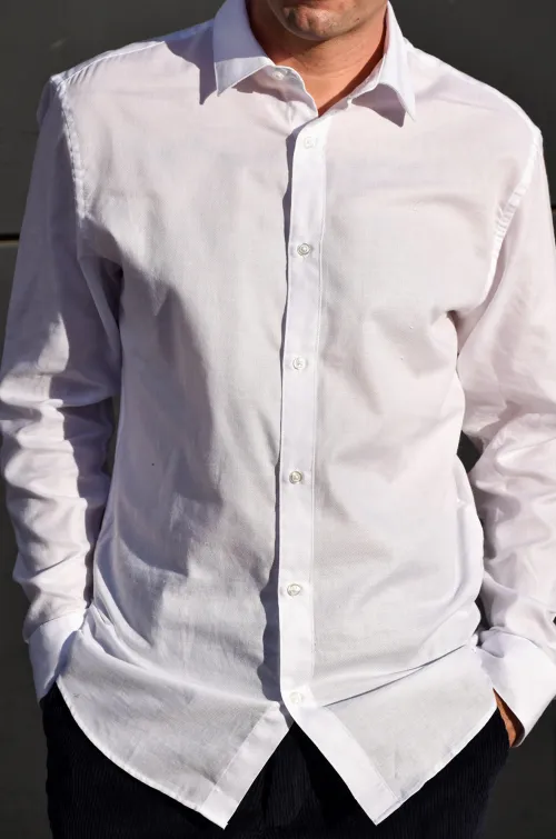 JACKandJONES POLYES WHITE CHEMISES ML
