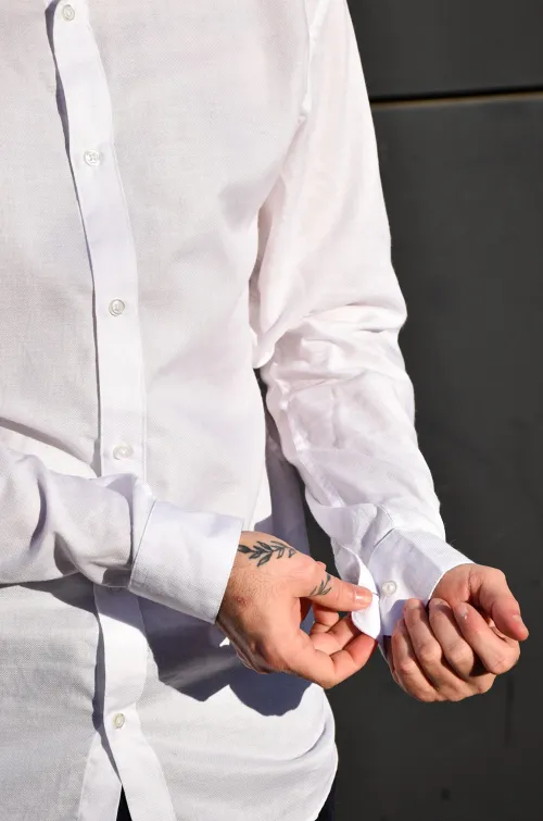 JACKandJONES POLYES WHITE CHEMISES ML