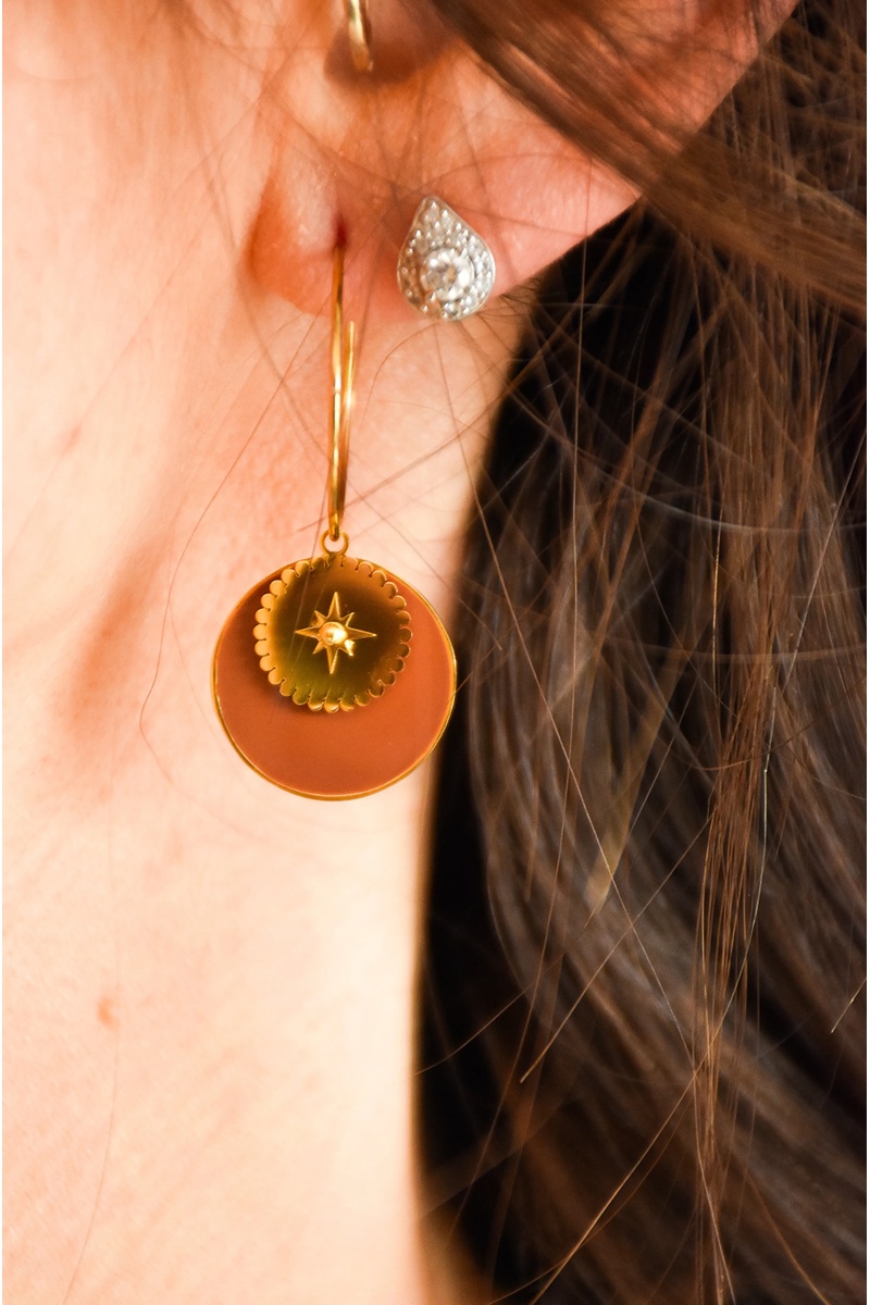 Boucles d'Oreilles Rond JUDITH 2