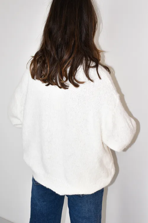 FDE LA PASSION  BLANC GILET FEMME