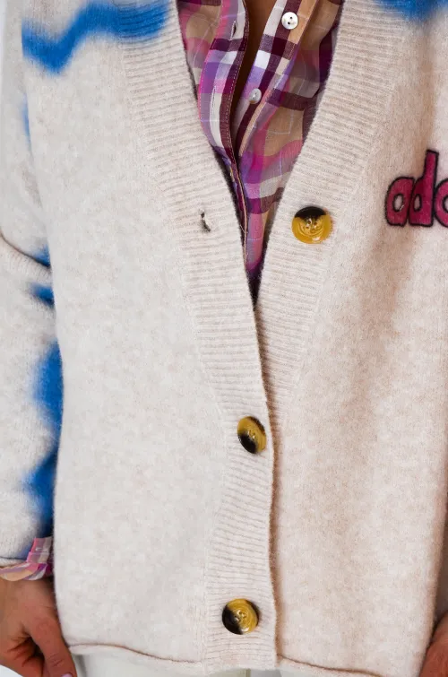 DE FIL EN AIGUILLE ADORE ECRU GILET FEMME